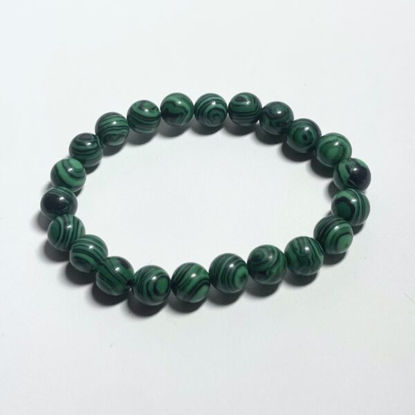 Malachite Crystal Bracelet 8mm - Image 4