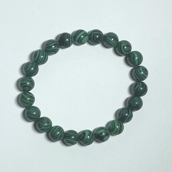 Malachite Crystal Bracelet 8mm - Image 3