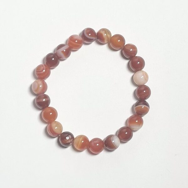 Carnelian Crystal Bracelet 8mm - Image 5