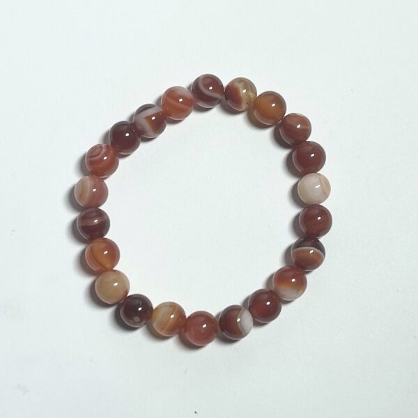 Carnelian Crystal Bracelet 8mm - Image 4